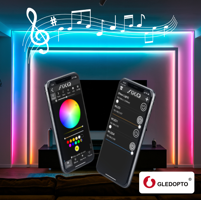 GLEDOPTO with music